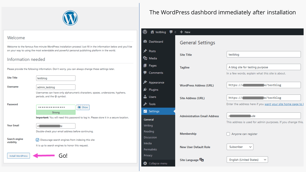 Blog WordPress: configurare l’installazione di WordPress
