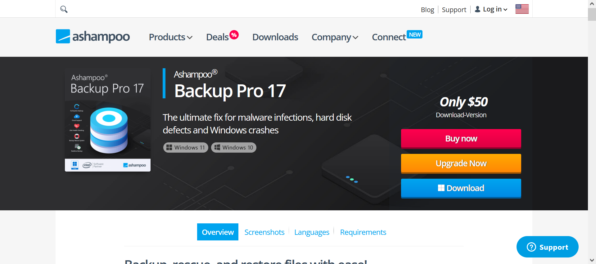 Servizi cloud compatibili con Ashampoo Backup Pro 17