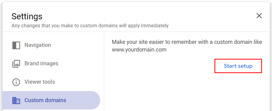 Google Sites: impostare il dominio personalizzato