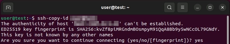 Trasmissione della chiave SSH pubblica tramite terminale Ubuntu Trasmissione della chiave SSH pubblica tramite terminale Ubuntu