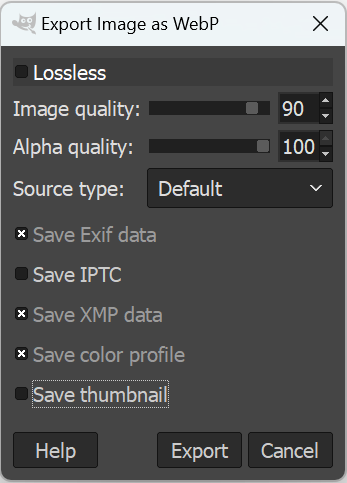 Schermata di GIMP Immagine: Schermata di GIMP