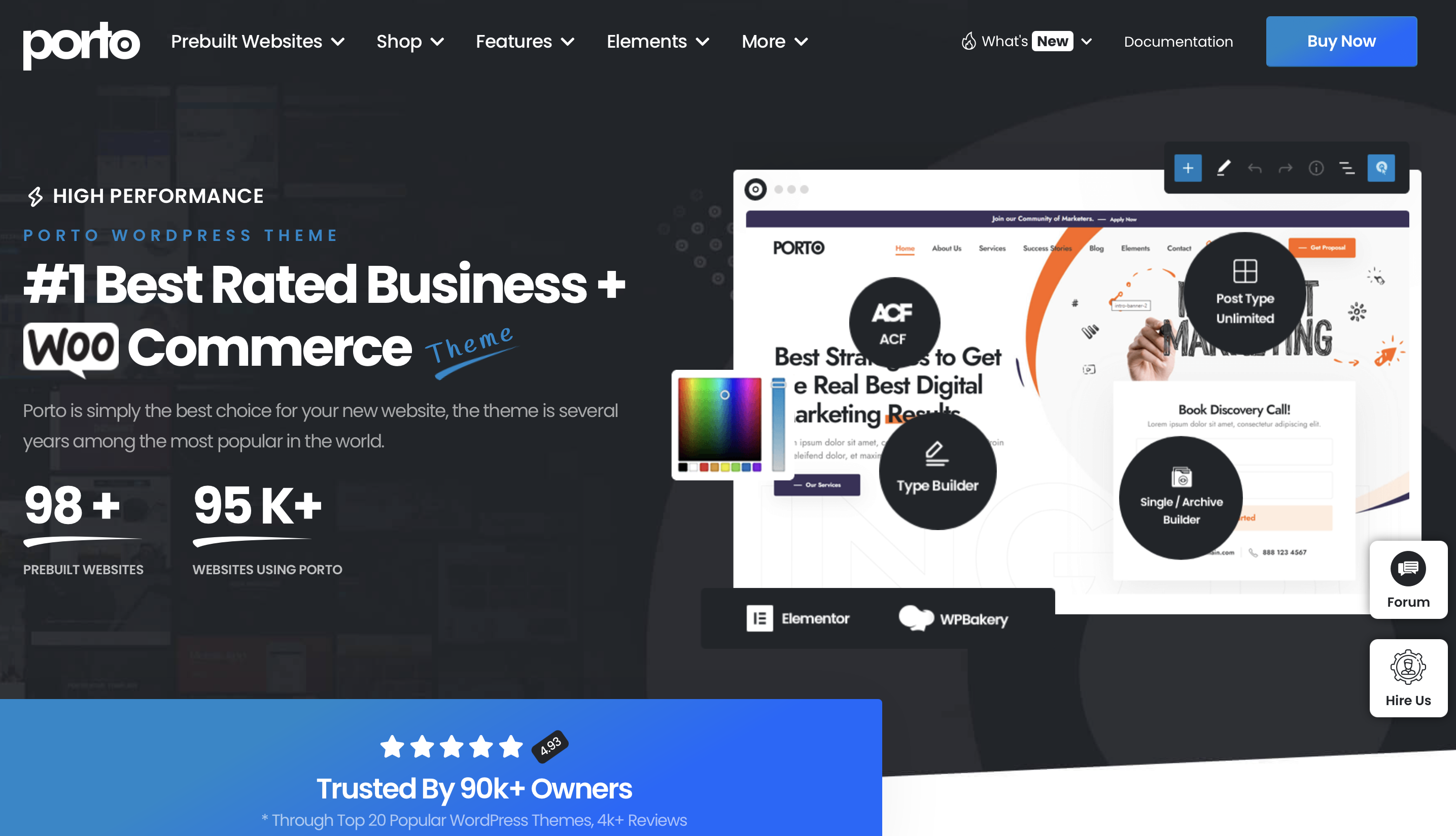 Homepage del tema WooCommerce Porto Immagine: Homepage del tema WooCommerce Porto