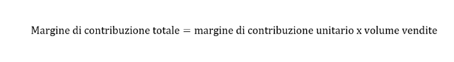 Formula per calcolare il margine di contribuzione totale Immagine: Formula per calcolare il margine di contribuzione totale