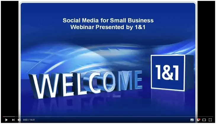 Screenshot di un webinar di IONOS