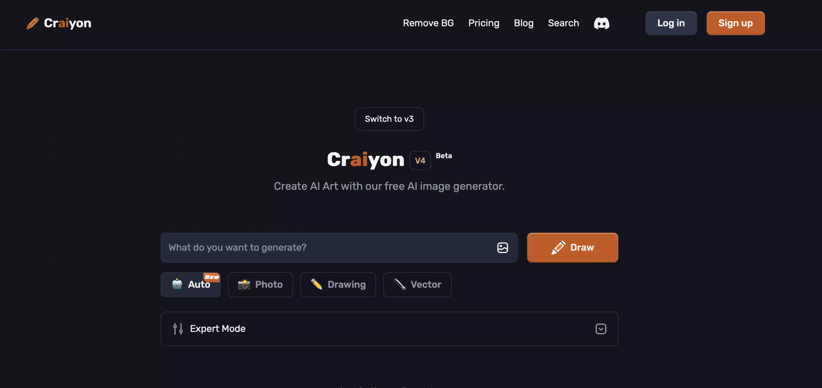 Screenshot del sito web di Craiyon Immagine: Screenshot del sito web di Craiyon