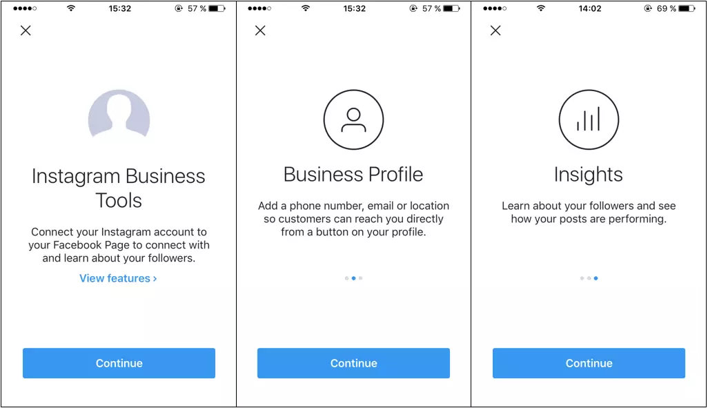 Immagine: Panoramica delle funzioni di Instagram Business Tools