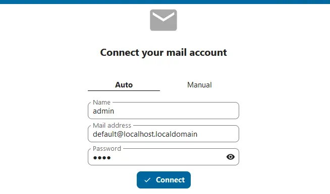 Collegare un nuovo account a Nextcloud Mail Immagine: Collegare un nuovo account a Nextcloud Mail