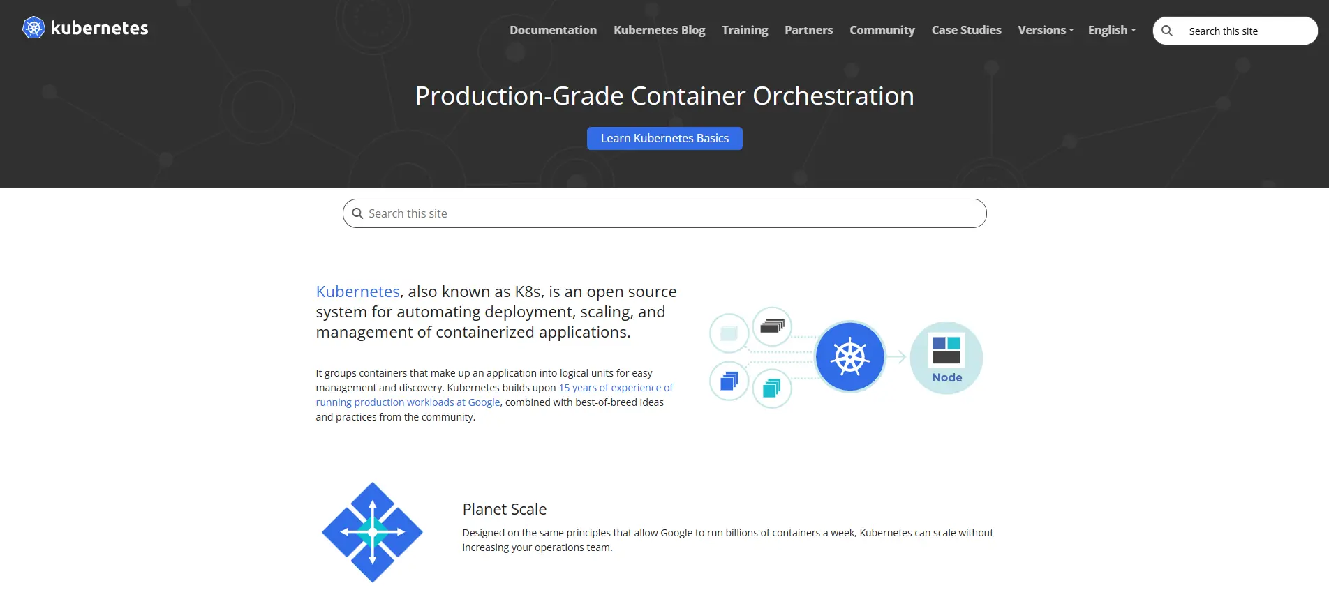Immagine: Sito di Kubernetes