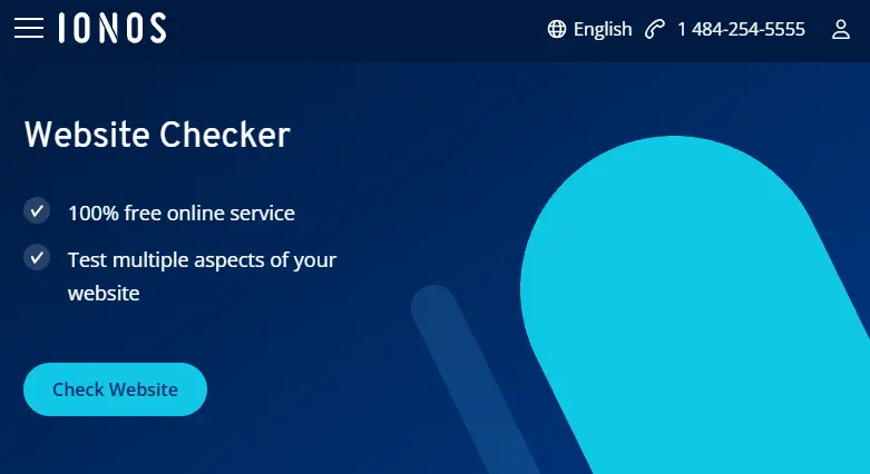 Analisi sito web di IONOS Immagine: Analisi sito web di IONOS
