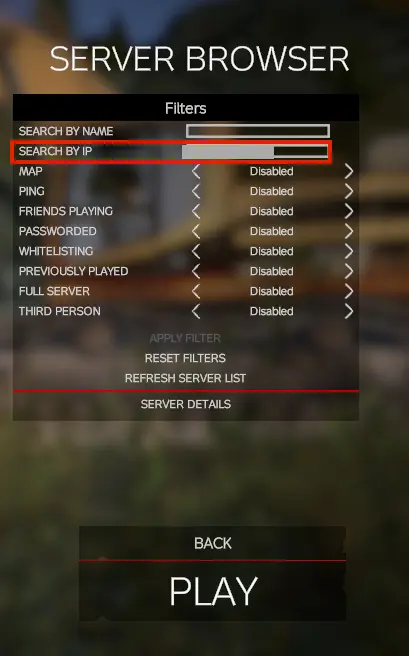 Screenshot del browser del server di DayZ Frostline Immagine: Screenshot del browser del server di DayZ Frostline