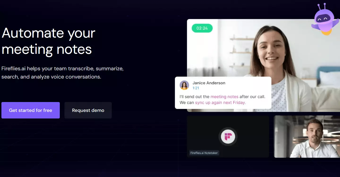 Fireflies: screenshot del sito web Immagine: Fireflies: screenshot del sito web