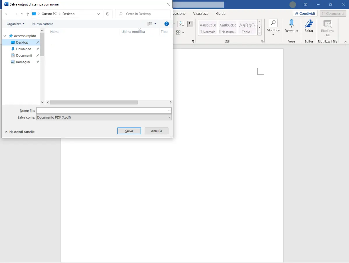 Salvare e-mail come PDF in Outlook Immagine: Salvare e-mail come PDF in Outlook