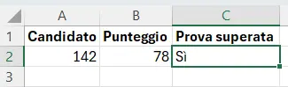 Immagine: VBA di Excel: risposta automatica in C2
