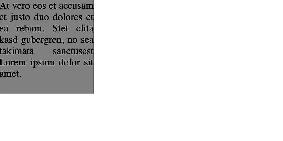 Un content box senza padding, border e margin posizionato in alto a sinistra Immagine: Un content box senza padding, border e margin posizionato in alto a sinistra