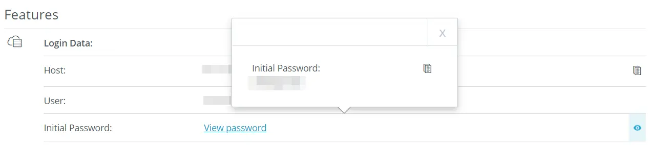Immagine: Dati di accesso nell’area cliente IONOS