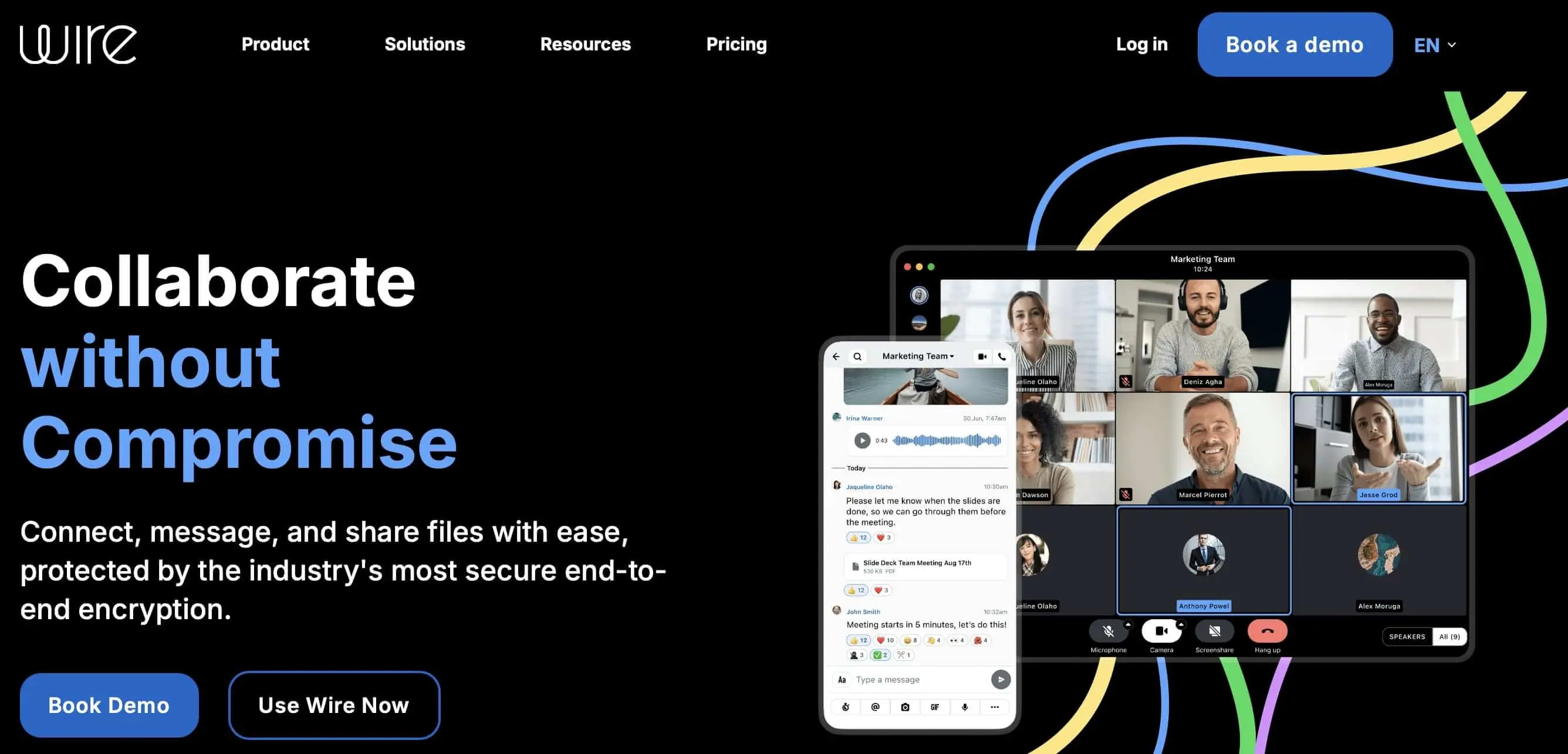 Screenshot del sito Wire Immagine: Screenshot del sito Wire