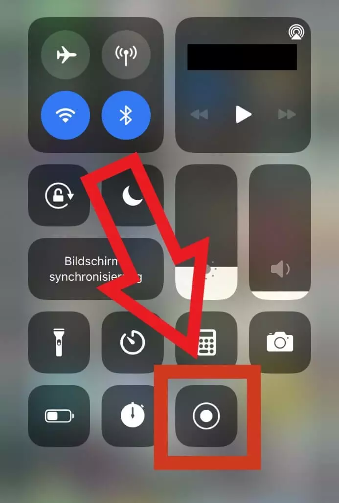 Screenshot del Centro di controllo di WhatsApp
