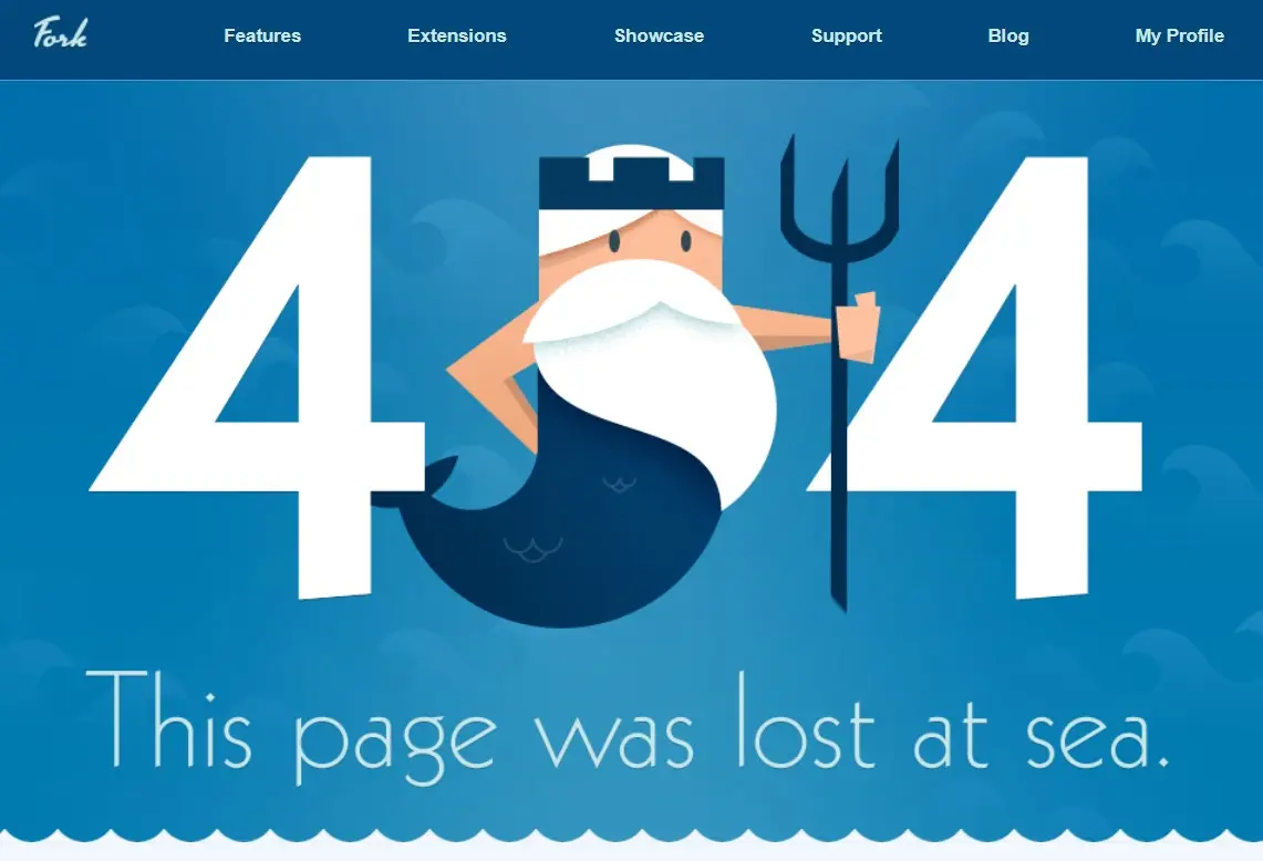 Pagina 404 di Fork Immagine: Pagina 404 di Fork
