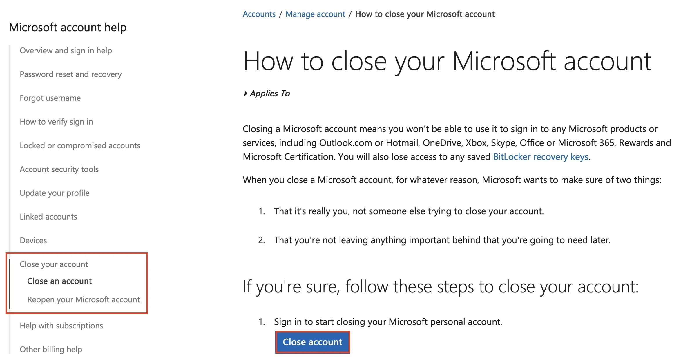 Immagine: Microsoft: &ldquo;Come chiudere l&rsquo;account Microsoft&ldquo;