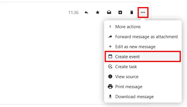 Creare un evento su Nextcloud Mail Immagine: Creare un evento su Nextcloud Mail