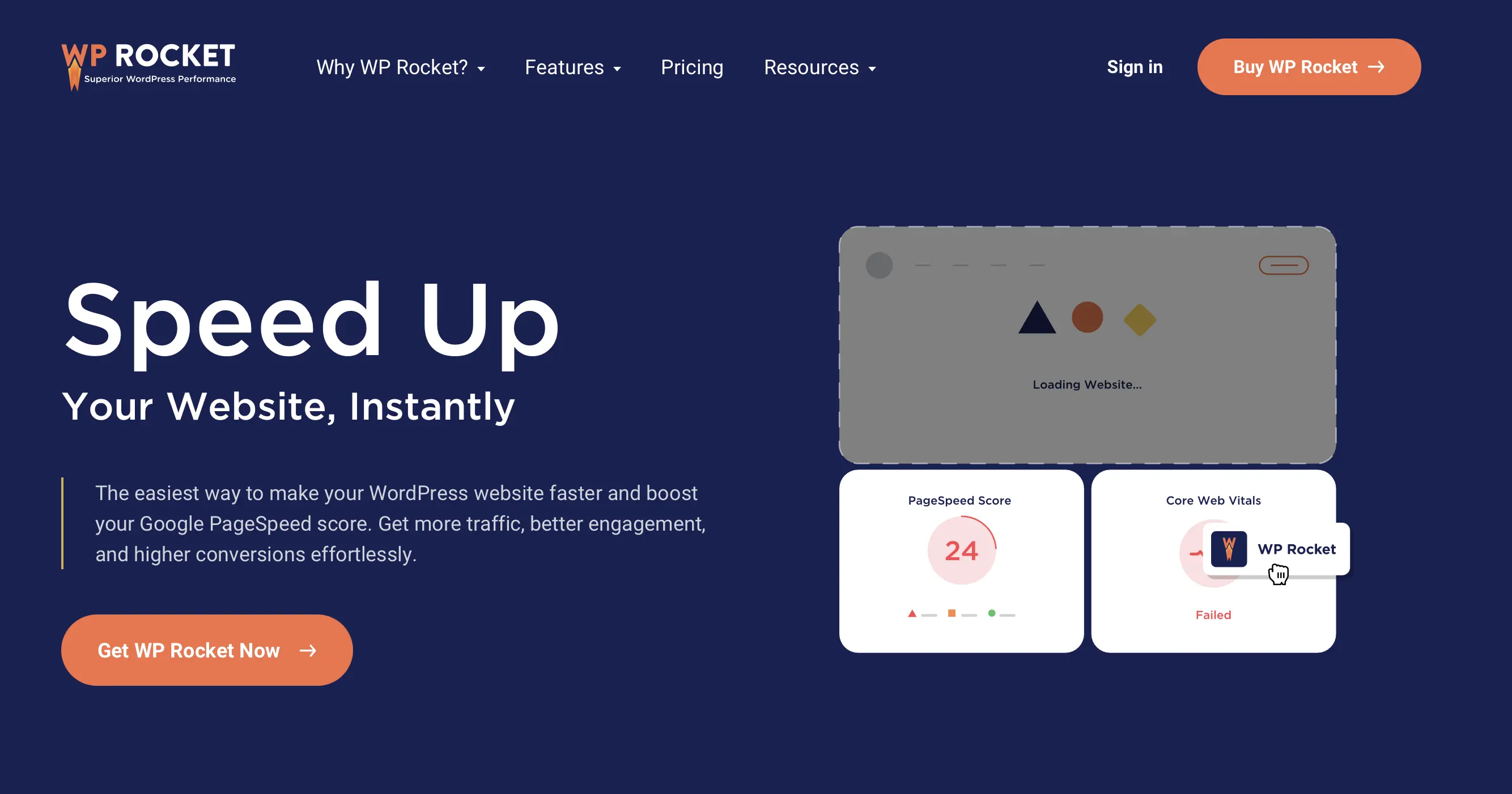 WP Rocket è un plugin di caching premium di WordPress Immagine: WP Rocket è un plugin di caching premium di WordPress