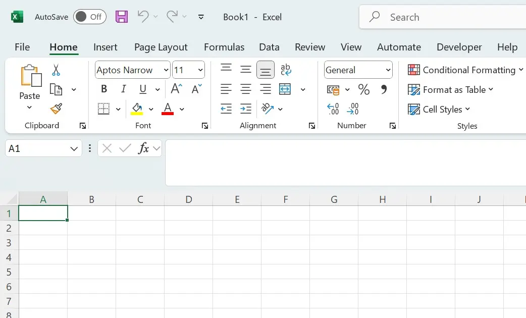 Immagine: Screenshot di Microsoft Excel