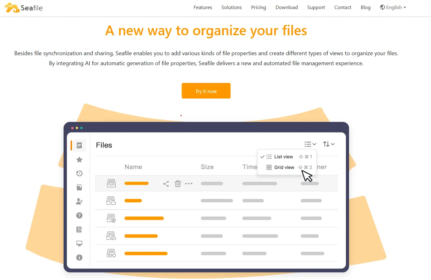 Immagine: Pagina iniziale di Seafile