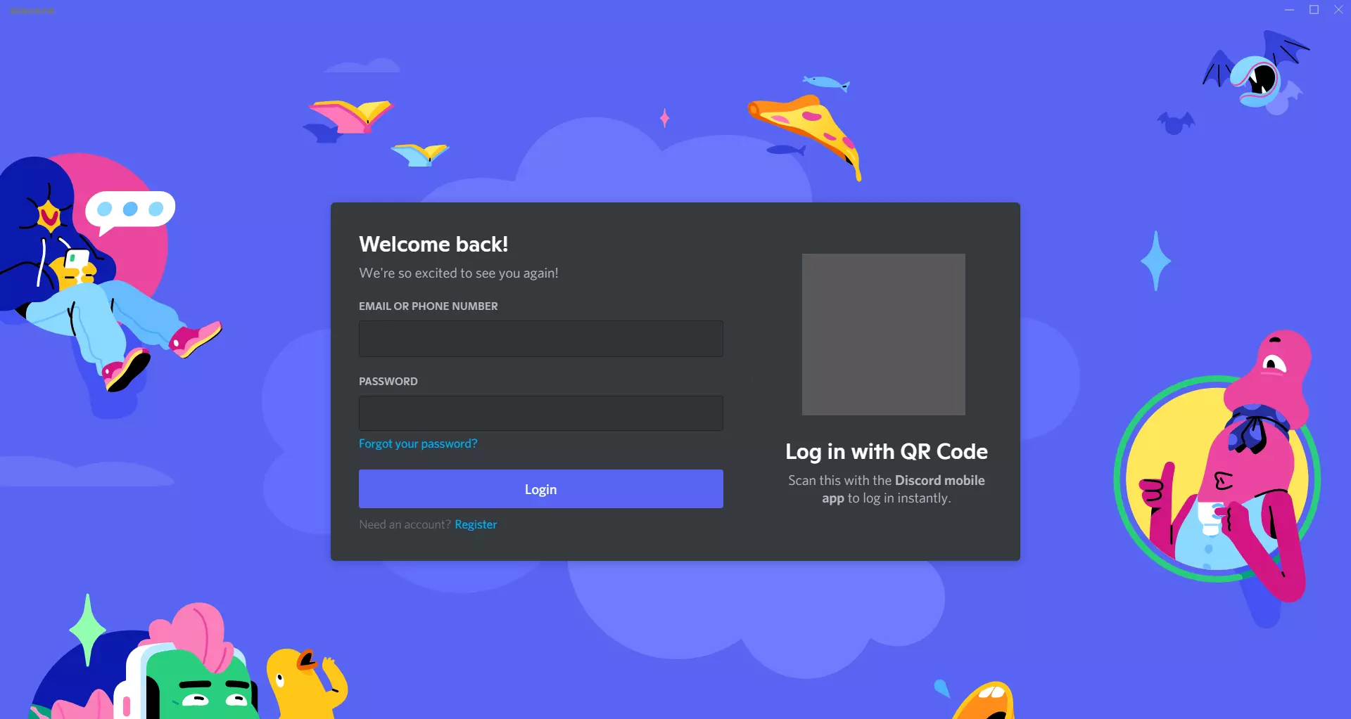 Aprite Discord e accedete al vostro account