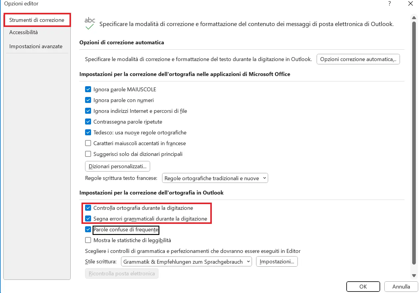Controllo dei documenti su Outlook Immagine: Controllo dei documenti su Outlook