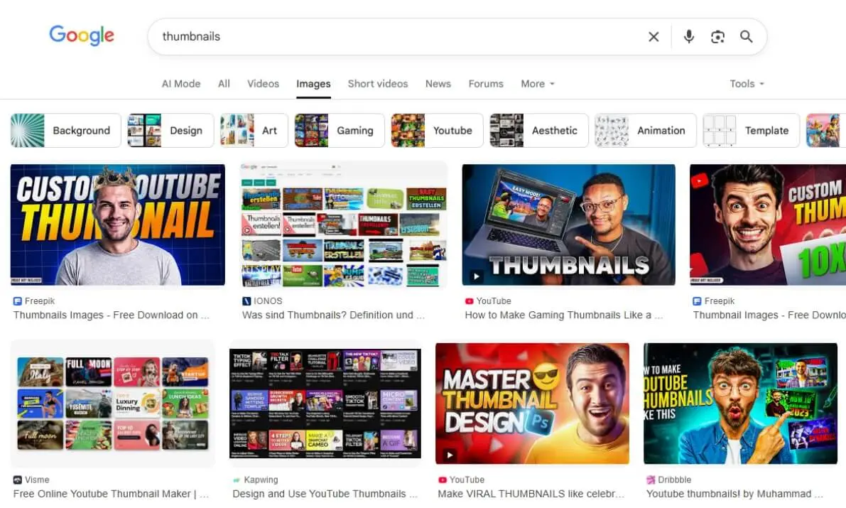 Selezione di immagini nella ricerca immagini di Google Immagine: Selezione di immagini nella ricerca immagini di Google