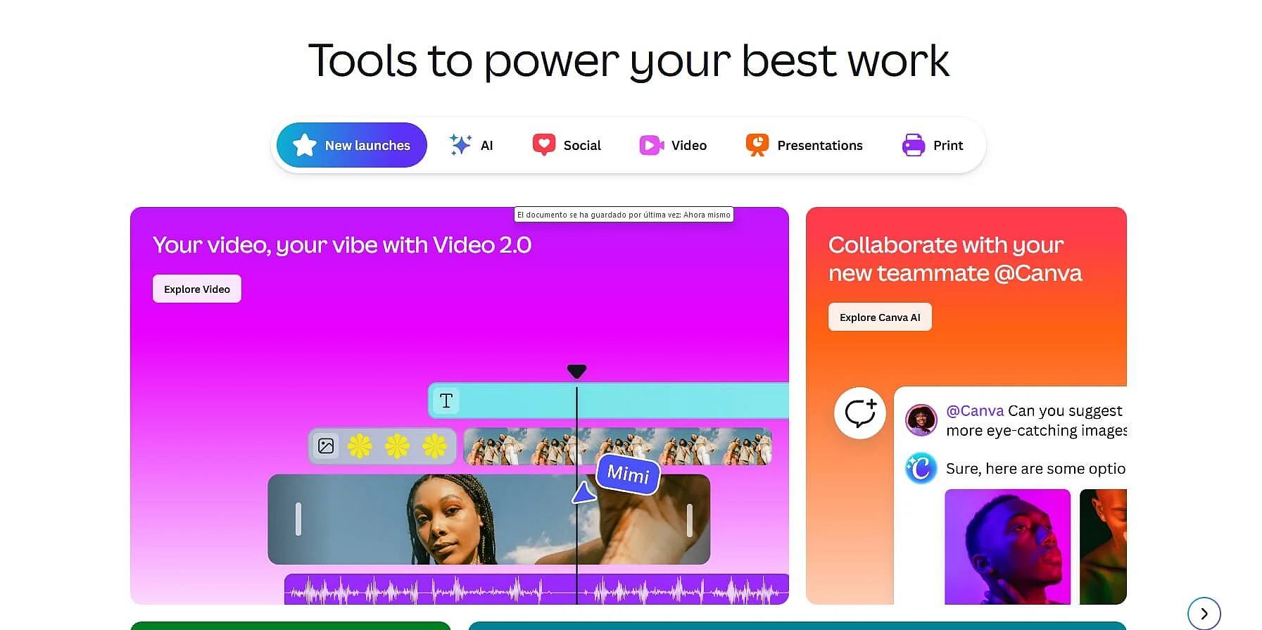 Sito web di Canva Immagine: Sito web di Canva