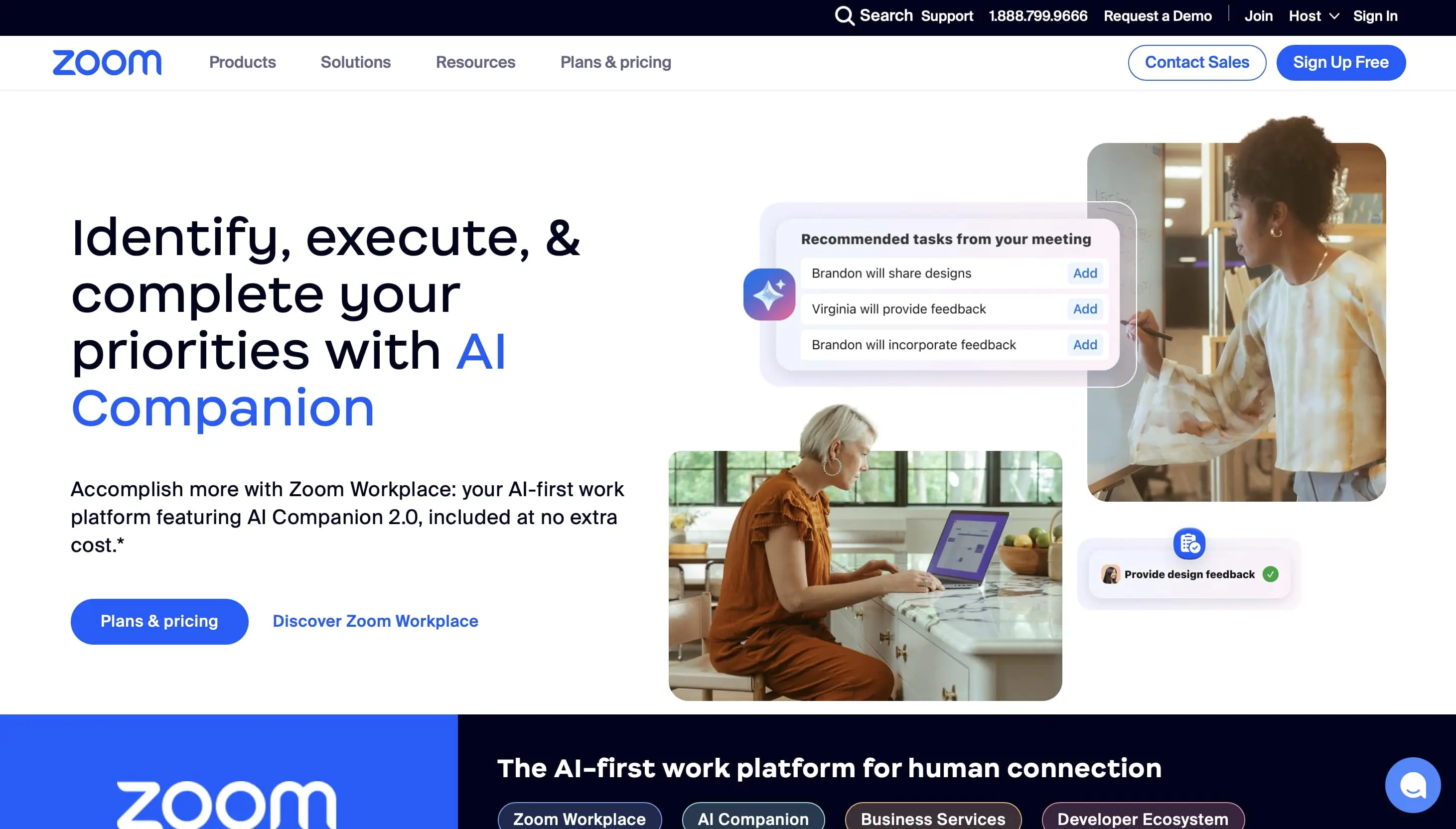 Immagine: Screenshot del sito Zoom