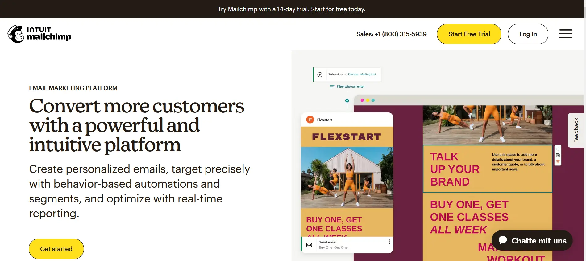 Immagine: Sito di MailChimp