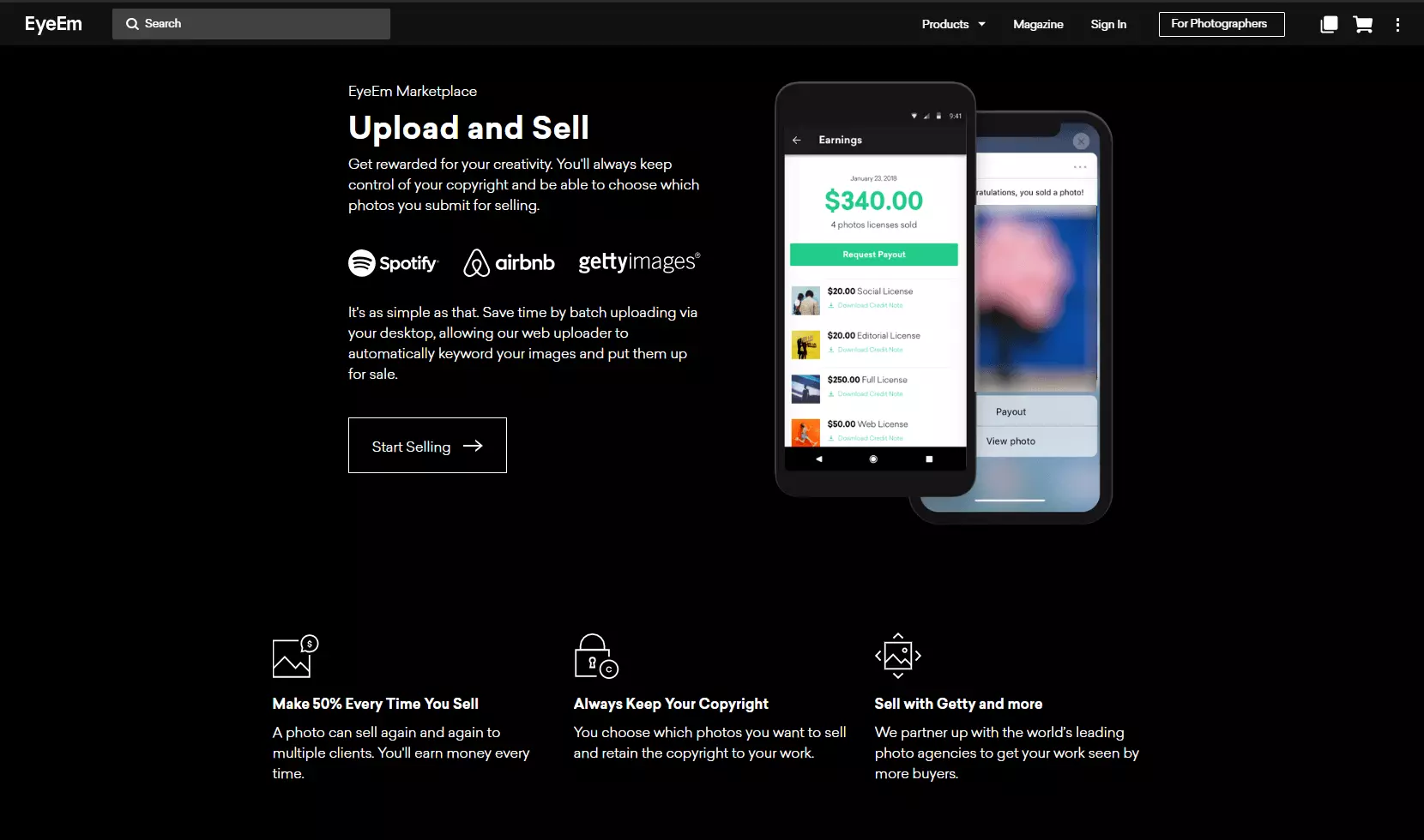 Sito web di EyeEm