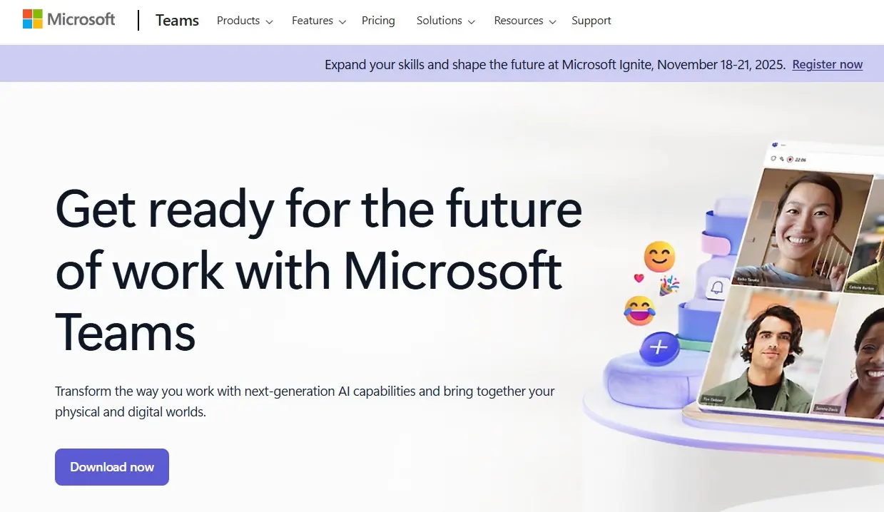 Immagine: Screenshot di Teams (versione web)