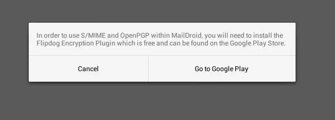 MailDroid: notifica