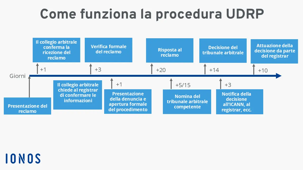 Immagine: Grafico della procedura UDRP