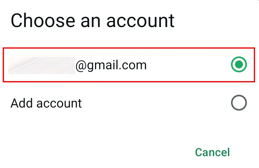 Immagine: Menu del backup delle chat di WhatsApp per Google Drive