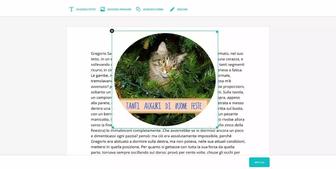 Immagine: Incorporare immagini in un file PDF a posteriori con Smallpdf