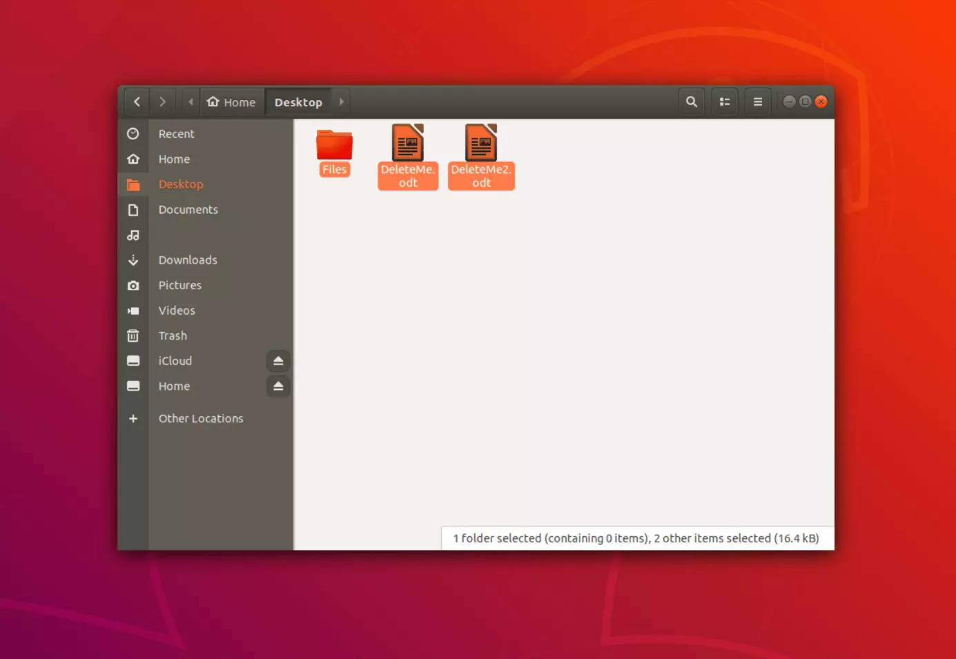 Immagine: File da cancellare su Linux evidenziati