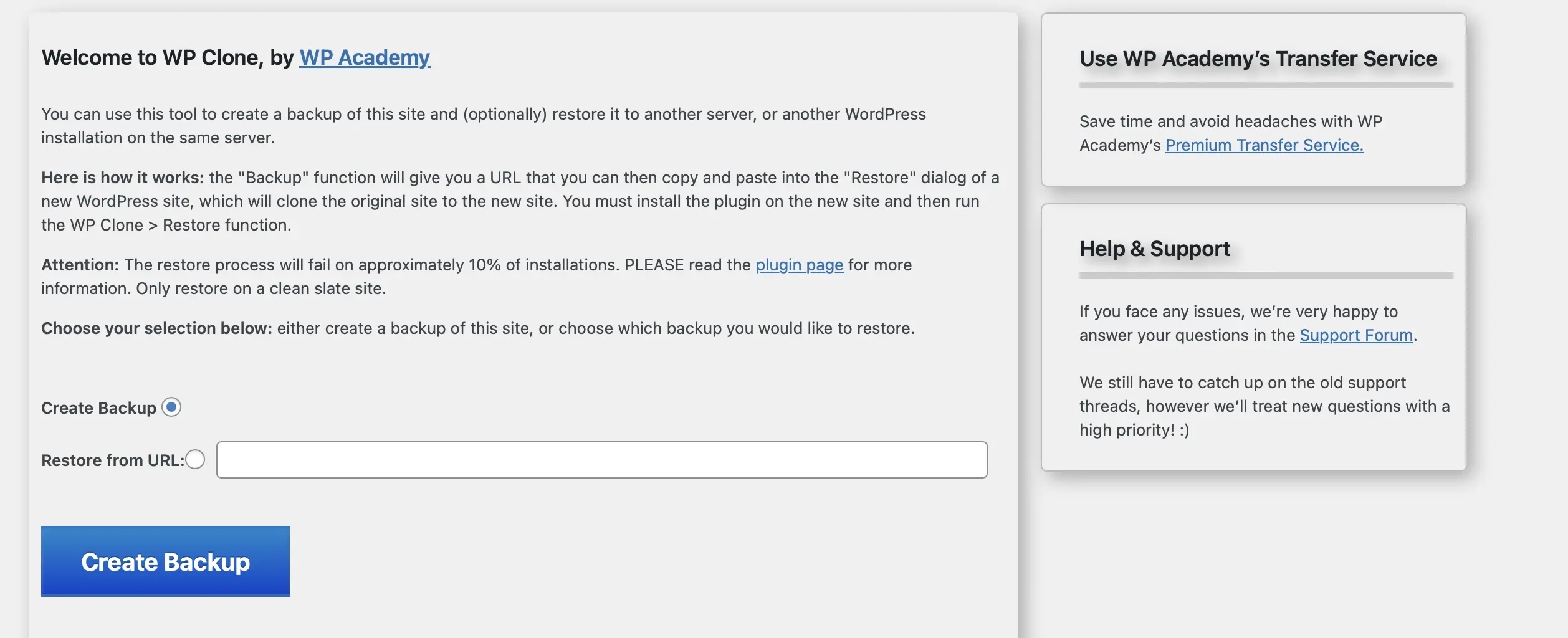 Screenshot di WordPress Clone Immagine: Screenshot di WordPress Clone