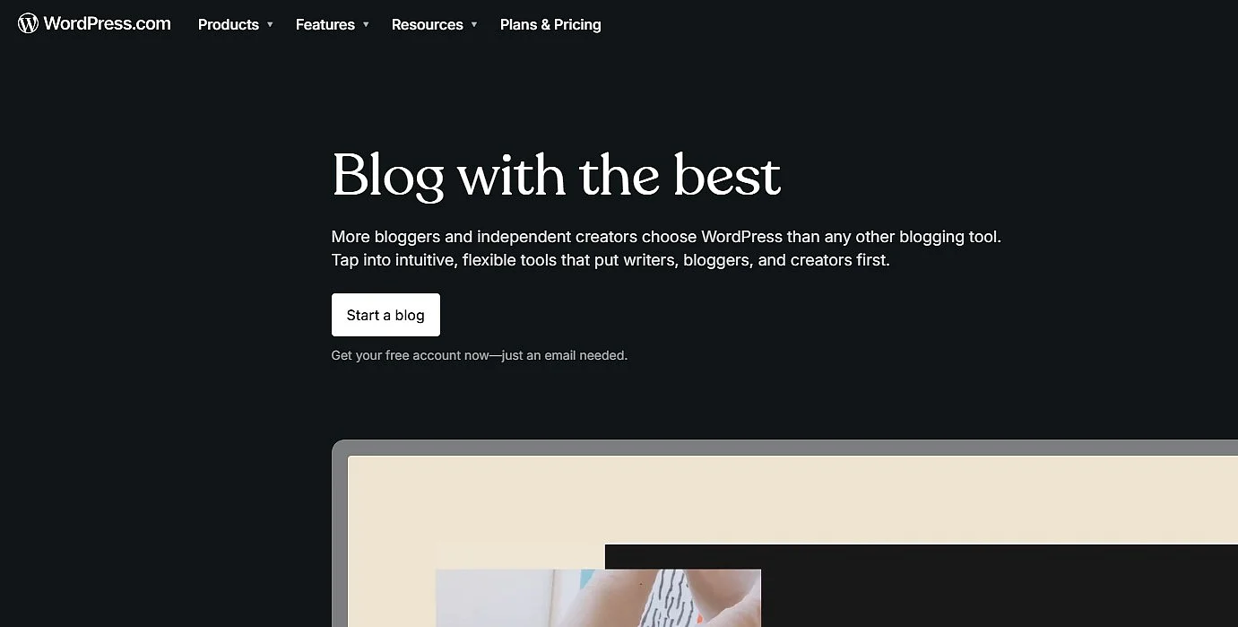 WordPress.com: uno dei migliori strumenti per i blog Immagine: WordPress.com: uno dei migliori strumenti per i blog
