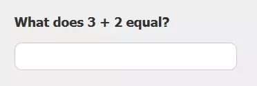 Un captcha matematico