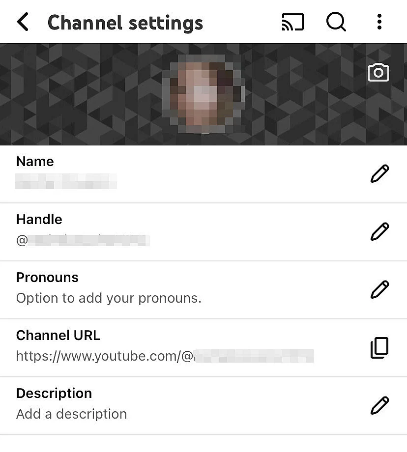 App YouTube: cambiare nome e descrizione del canale Immagine: App YouTube: cambiare nome e descrizione del canale