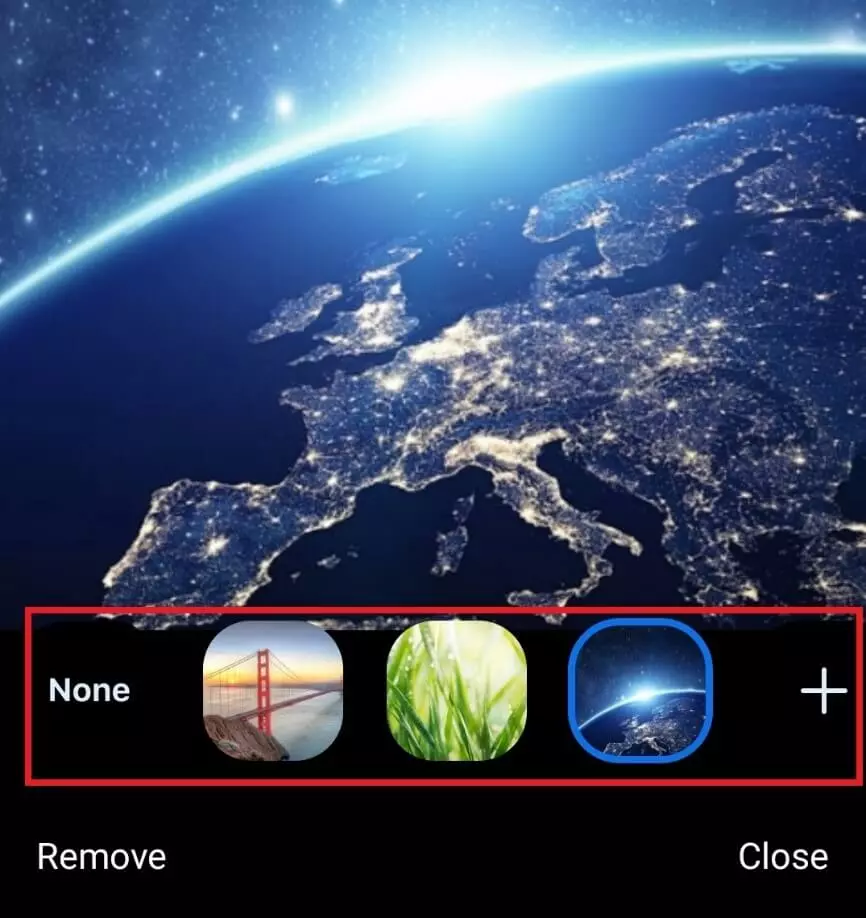 Aggiungere uno sfondo su Zoom nell’app per Android Immagine: Aggiungere uno sfondo su Zoom nell’app per Android