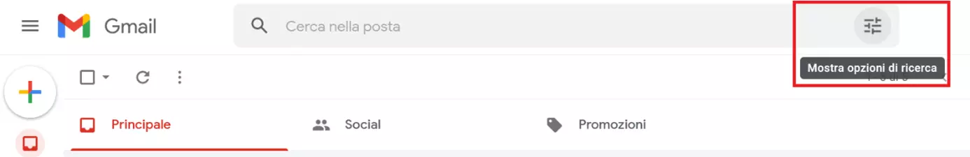 Posta in arrivo di Gmail: funzione di ricerca