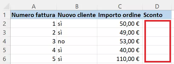 Combinazione di SE ed E su Excel: determinazione dello sconto Combinazione di SE ed E su Excel: determinazione dello sconto
