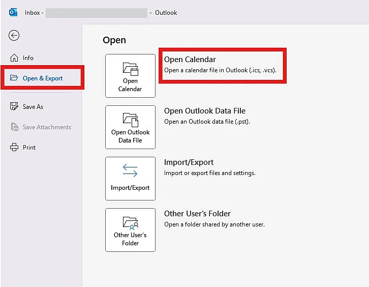 Importare file ICS in Microsoft Outlook Immagine: Importare file ICS in Microsoft Outlook