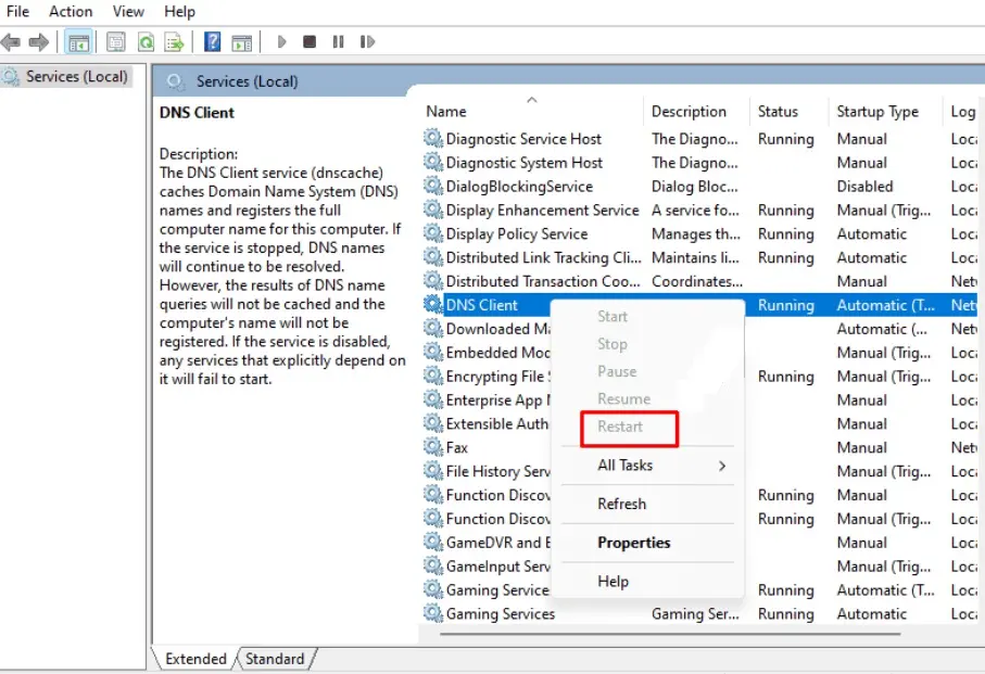 Windows 11: menu: “Servizi (locale)” Immagine: Windows 11: menu: “Servizi (locale)”