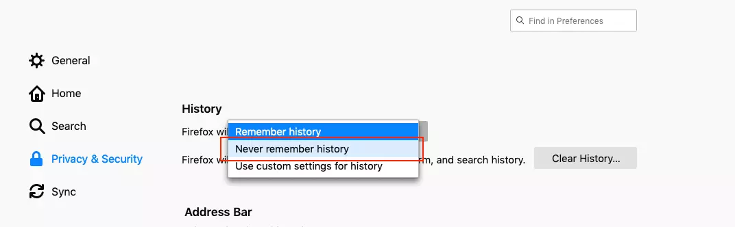 Immagine: Il menu contestuale di un link